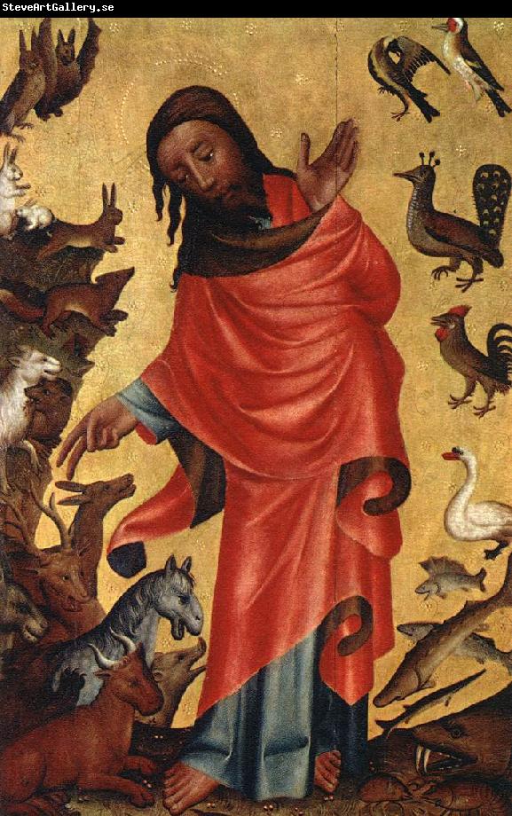 MASTER Bertram Creation of the Animals, panel from Grabow Altarpiece st